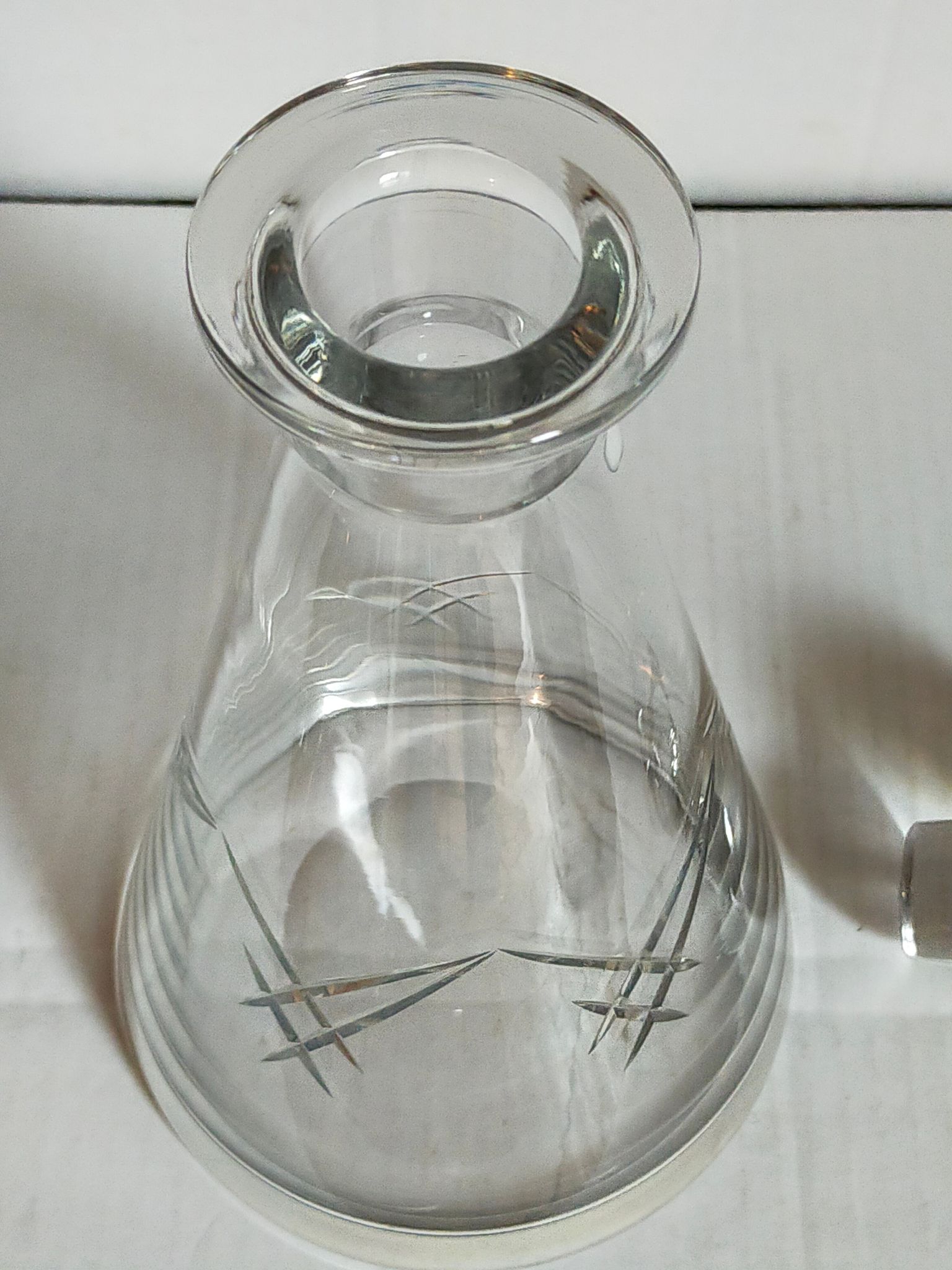 Carafe en cristal Art-Déco début XXème