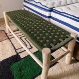 Wooden Entryway Bench with Built-in Storage - Rustic Entryway Bench for