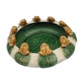 Vintage Majolica Ceramic Garden Cut