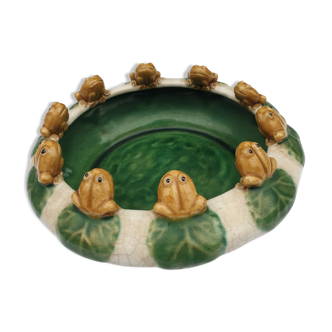 Vintage Majolica Ceramic Garden Cut