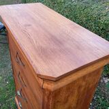 Old oak workshop furniture with drawers