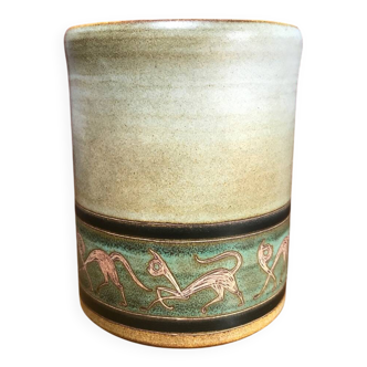 Rene Morel ceramic mug 1969