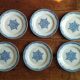 6 dessert plates ironstone J. Vieillard Bordeaux "Garland"