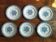 6 dessert plates ironstone J. Vieillard Bordeaux "Garland"
