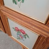 Armoire en rotin 1960