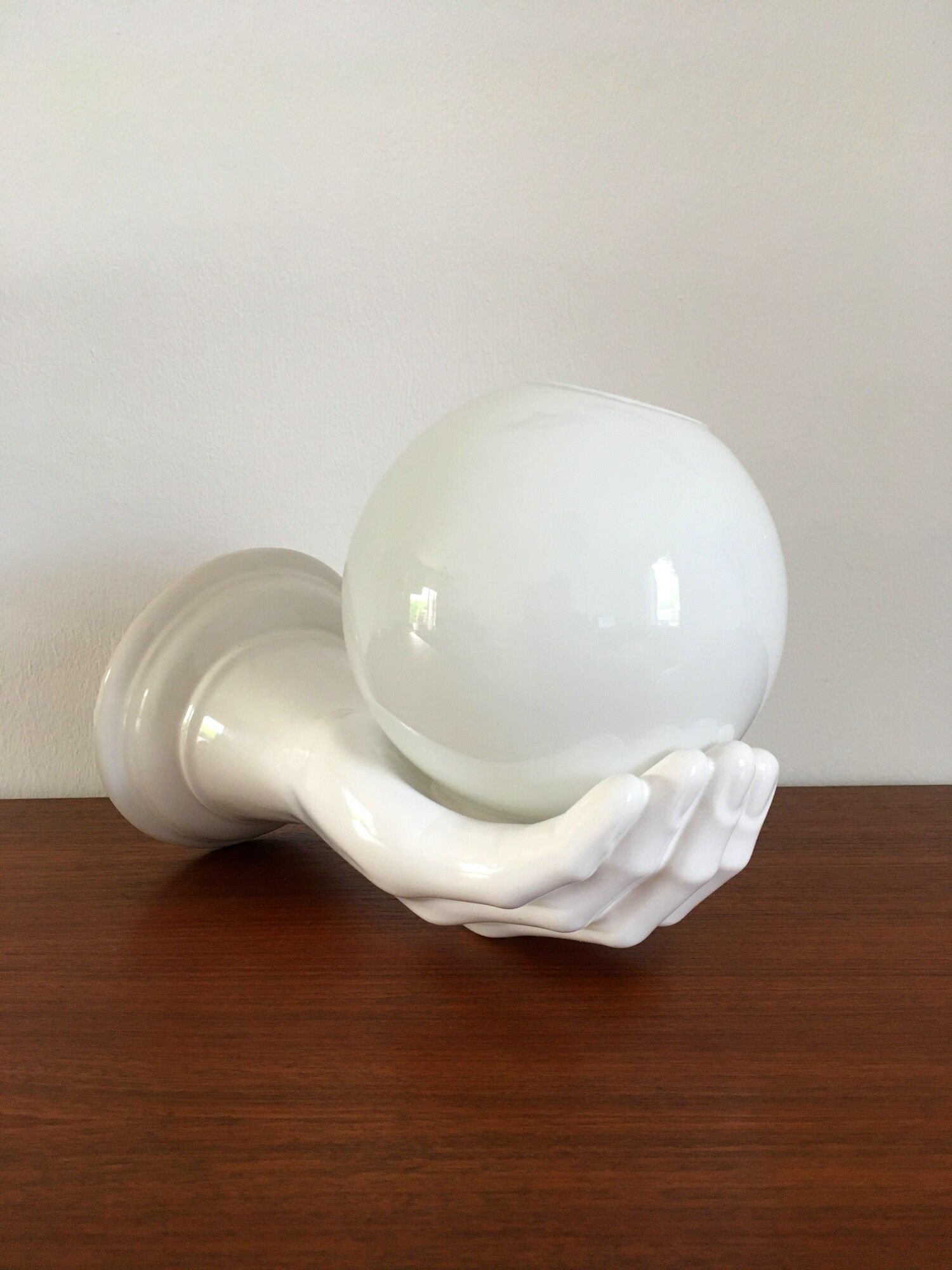 Vintage hand lamp in ceramic 70s