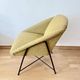 Mid Century Modern Lounge Chair 1950s Scandinavian Armchair Mustard Yellow