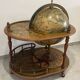Vintage world map bar, globe