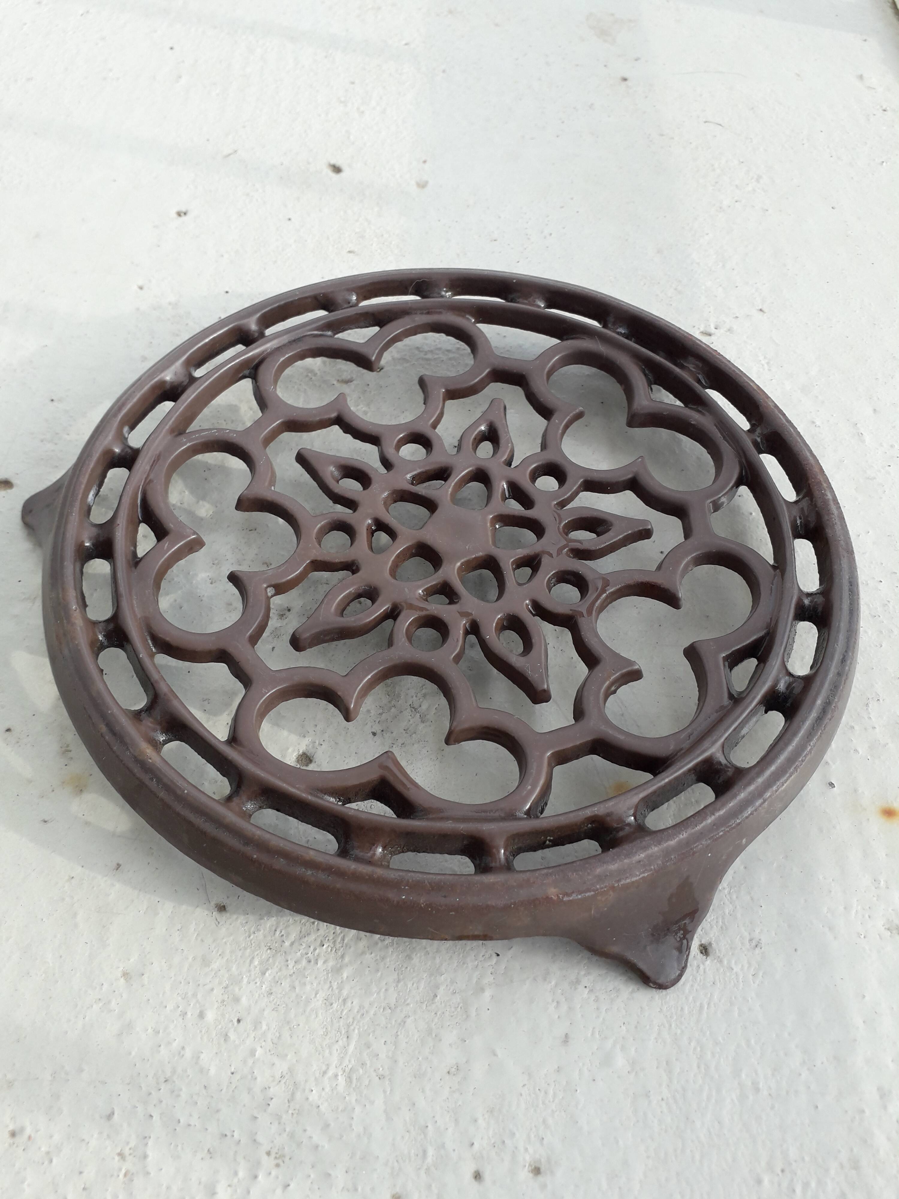 Cast iron underside