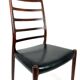 Set of 2 Niels Møller Model No 82 Chairs in Rosewood & Leather Denmark 60’s
