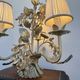 Florentine lamp with foliage from the 1970s.