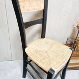 Old straw bistro chair revamped