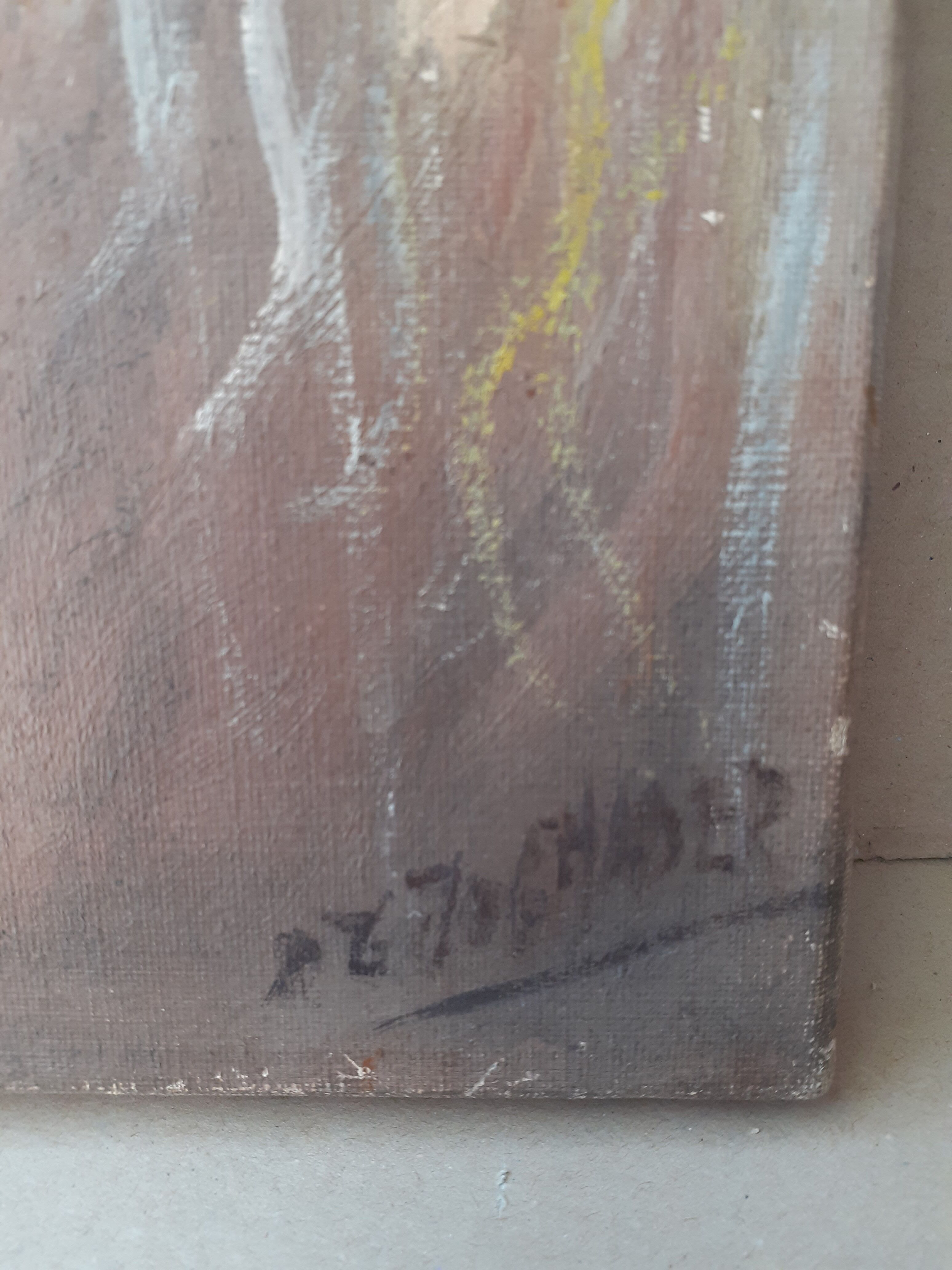 Painting with horse's head