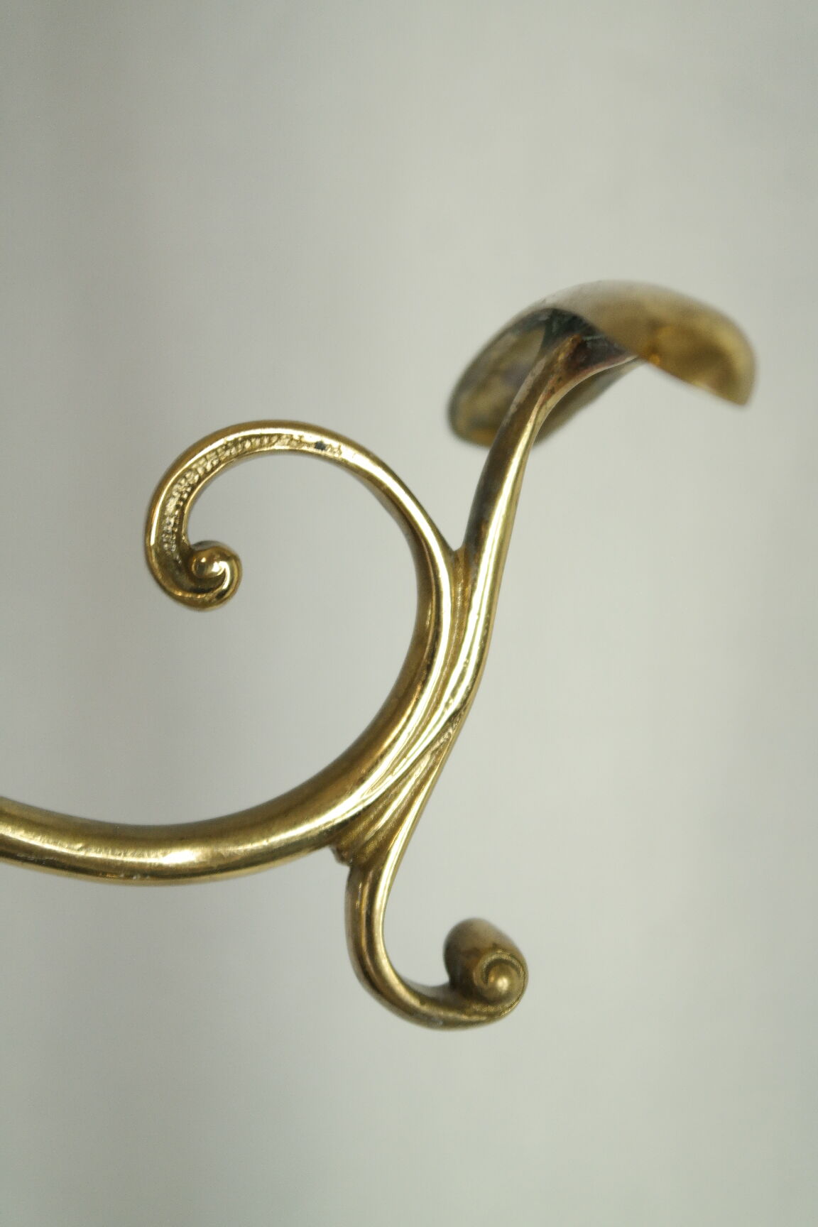 Art Deco brass coat rack from the 20th century.