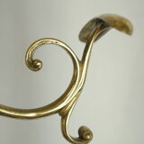 Art Deco brass coat rack from the 20th century.