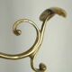Art Deco brass coat rack from the 20th century.