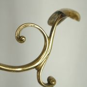 Art Deco brass coat rack from the 20th century.