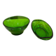 Green Glass Bowl and Ramekin Set