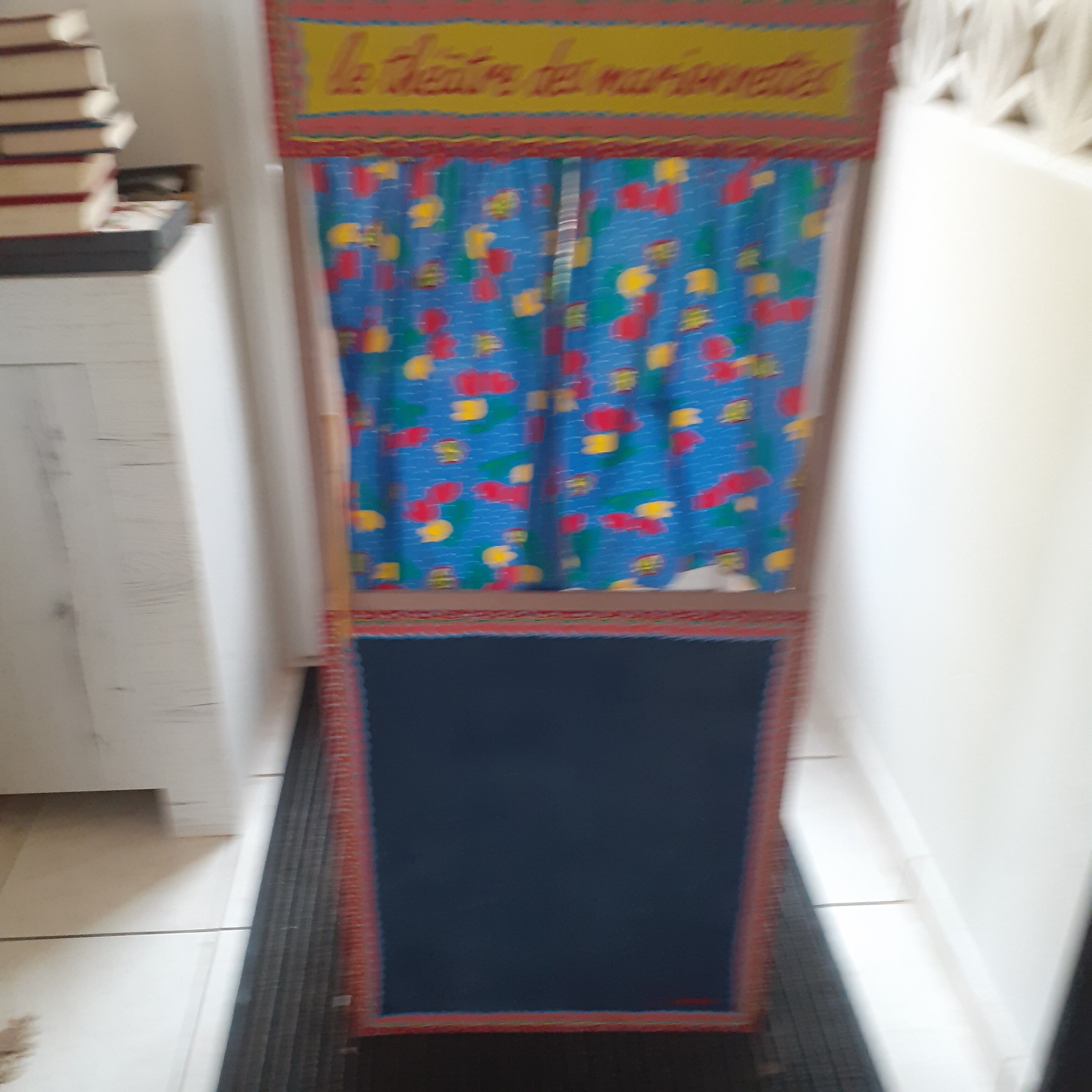 Puppet theatre and blackboard from the 70s