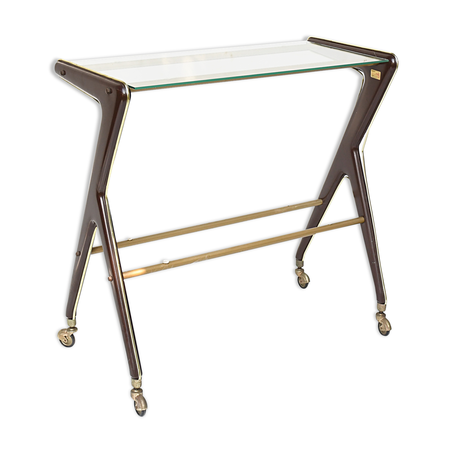 Rolling service table by Rama Torino
