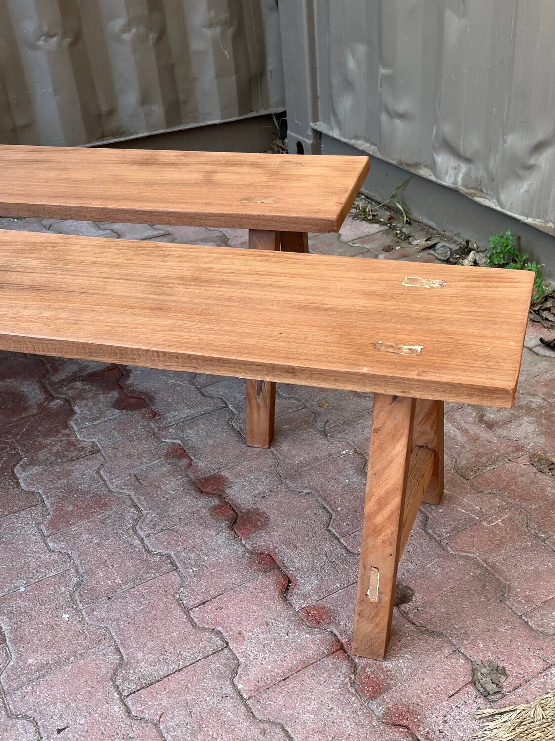 Wooden bench