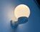 German wall lamp in ceramic and glass from the mid-century, Siemens, 1950s.