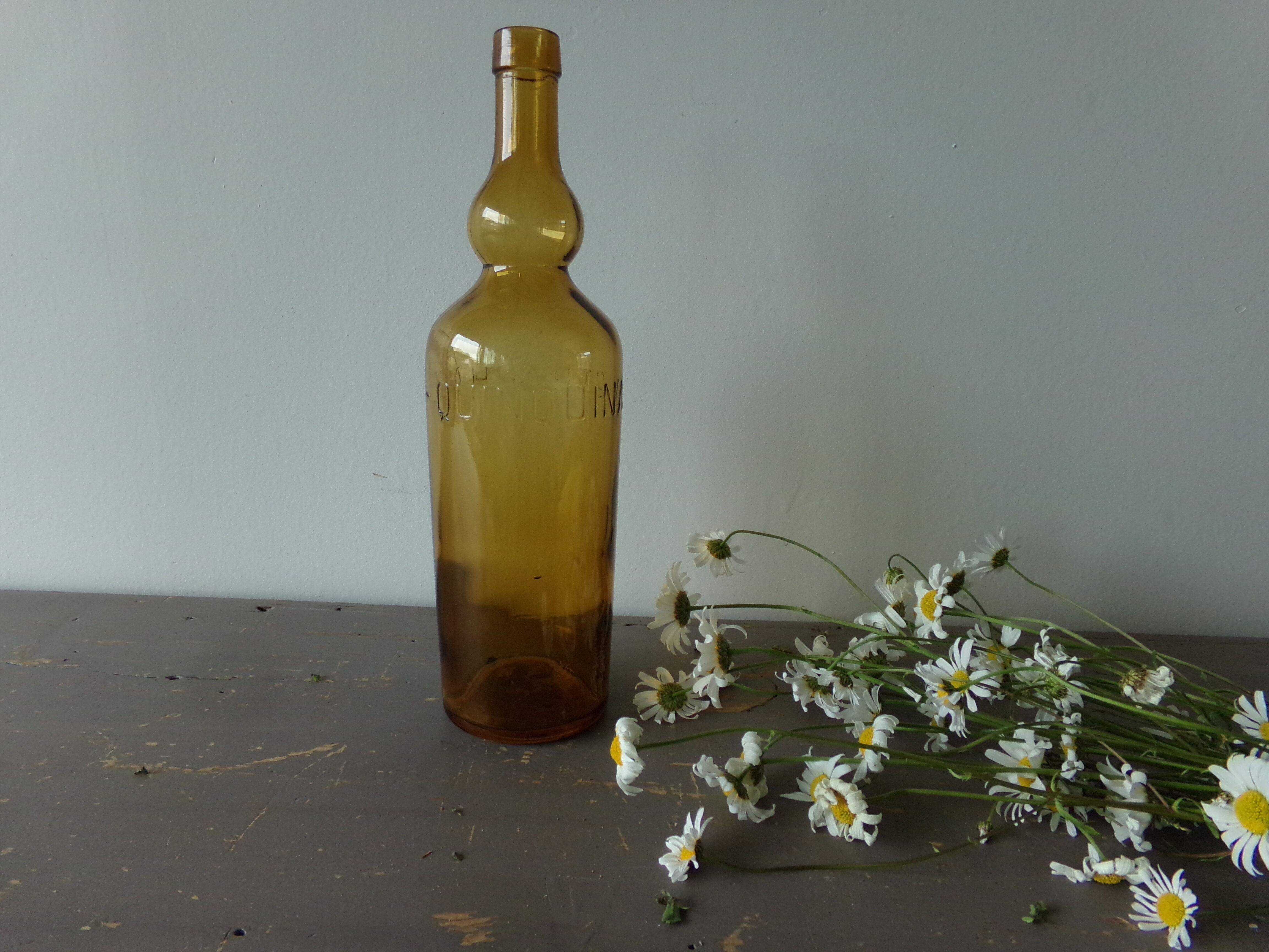 Old amber bottle St Raphael