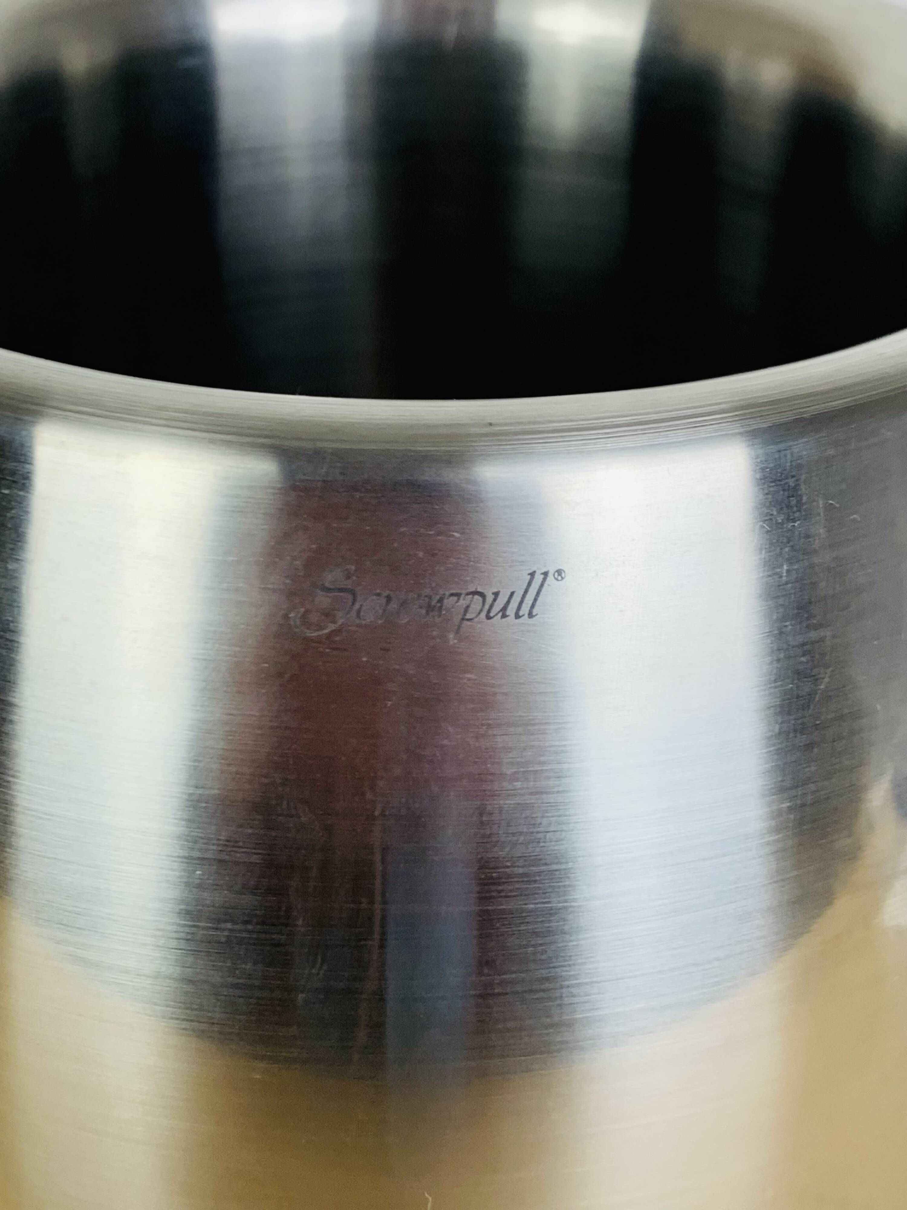 Screwpull design stainless steel wine bucket
