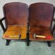 Two-seater strapontin cinema bench