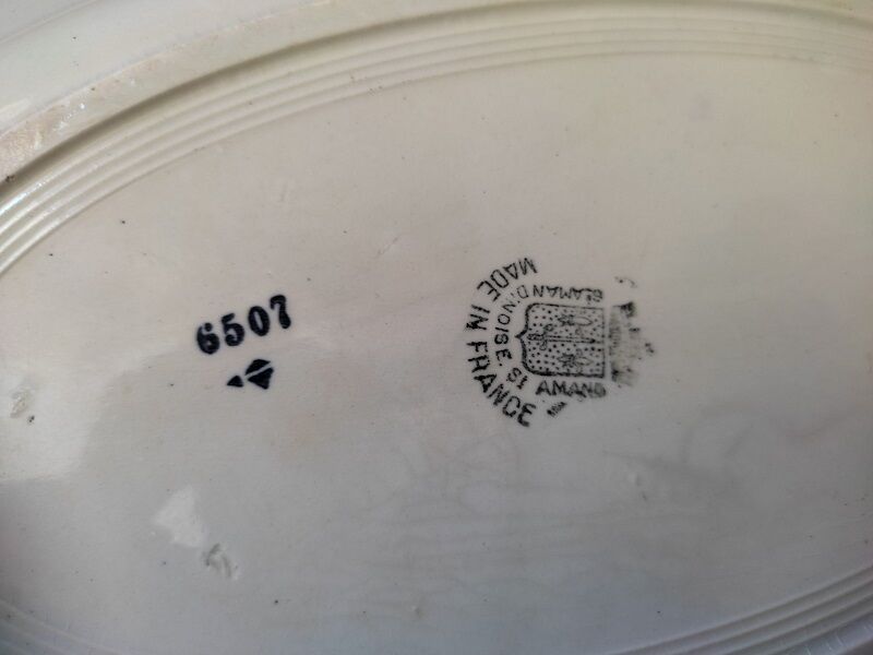 Oval porcelain dish st amand 6507 dp 08822132