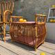 Coffre rotin vintage