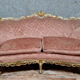 Banquette basket Louis XV Venetian lacquered and gilded wood circa 1900