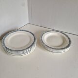 Set of 14 Terre de fer Salins plates, Castellane model