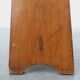Rustic Pine Stool with Cut-Out Trestle Legs, Sweden, circa 1920