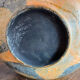 Large round terracotta vase