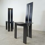 Set of 4 dining chairs by Pietro Costantini for Ello, 1980s