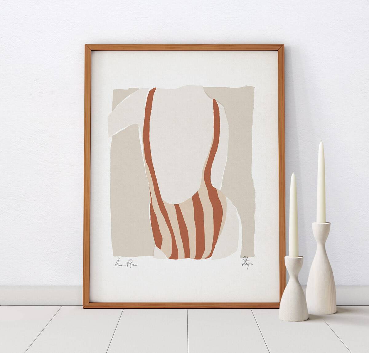 Female figure giclee art print, 50x70cm