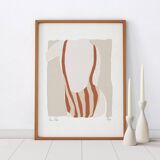 Female figure giclee art print, 50x70cm
