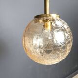 Globe pendant light by Glashutte Limburg, 1960s