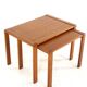 Ensemble de 2 tables gigognes - teck - design danois