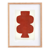 Abstract painting on paper - opra H401 - 30x40 - signed eawy