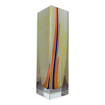 Vase en verre artistique de Murano, années 1970