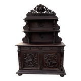 Monumental hunting buffet in carved oak