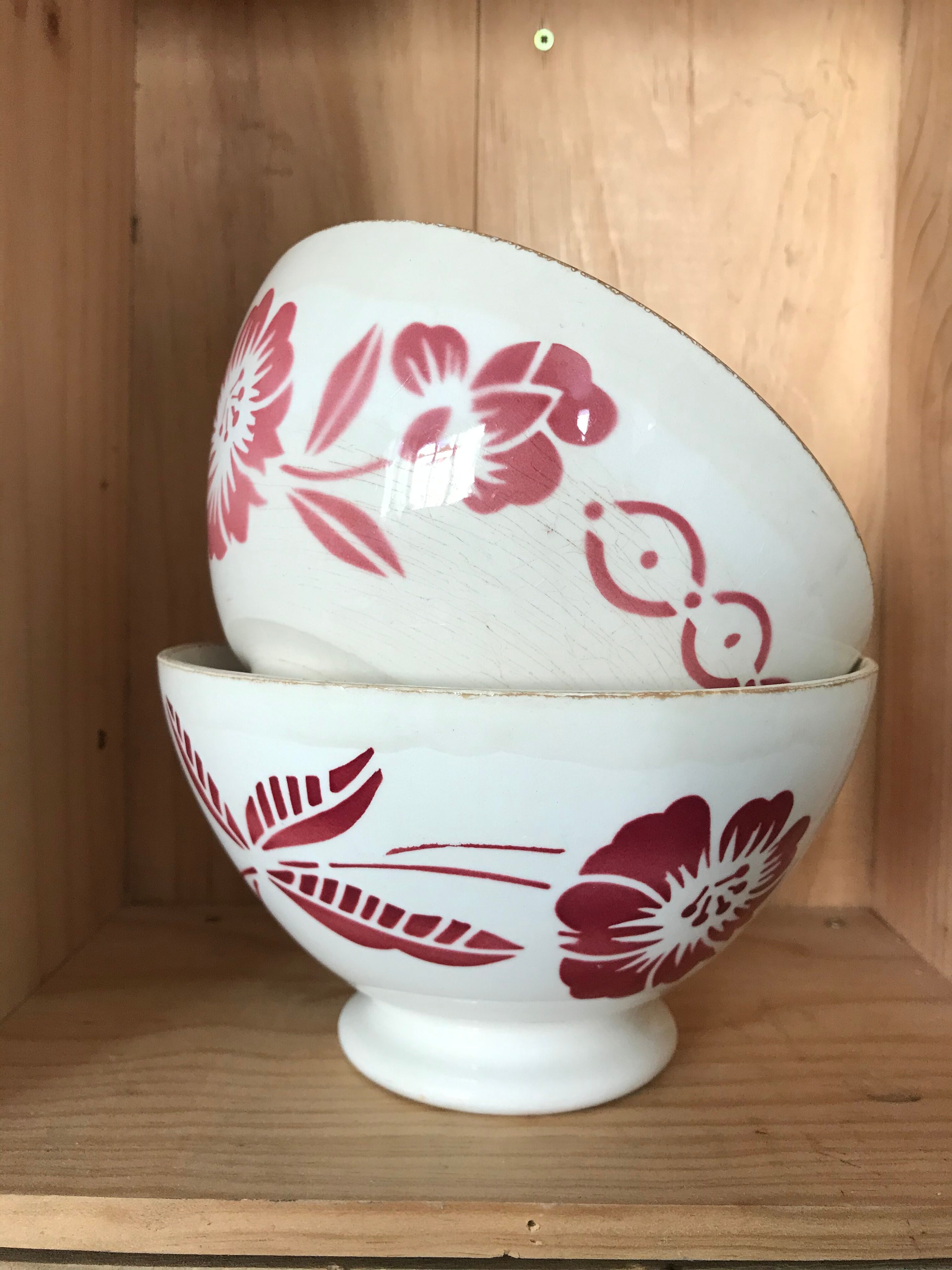 Old XXL bowl said bowl in Chabrot. Sarreguemines Digoin.