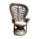 Fauteuil Emmanuelle peacock en rotin