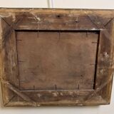 Romantic oil painting on panel from the 19th century