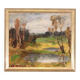 Mid Century Swedish Oil on Canvas – Landscape by Gunnar Ekdahl