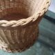 Wicker paper basket