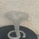 Corolla vase in antique frosted glass