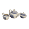 Teapot, milk pot and sugar bowl